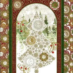 Winter Solstice II Metallic Quilt Panel | SKU# 1WS-1M Exclusive