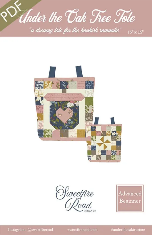 Shop Now Under the Oak Tree Tote Downloadable PDF Sewing Pattern | Sweetfire Road