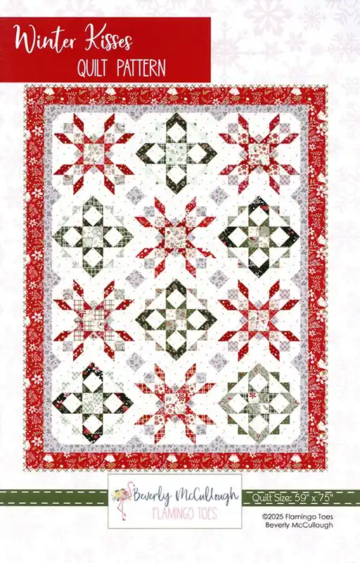 Original Winter Kisses Quilt Pattern | Flamingo Toes #P138-WINTERKISSES