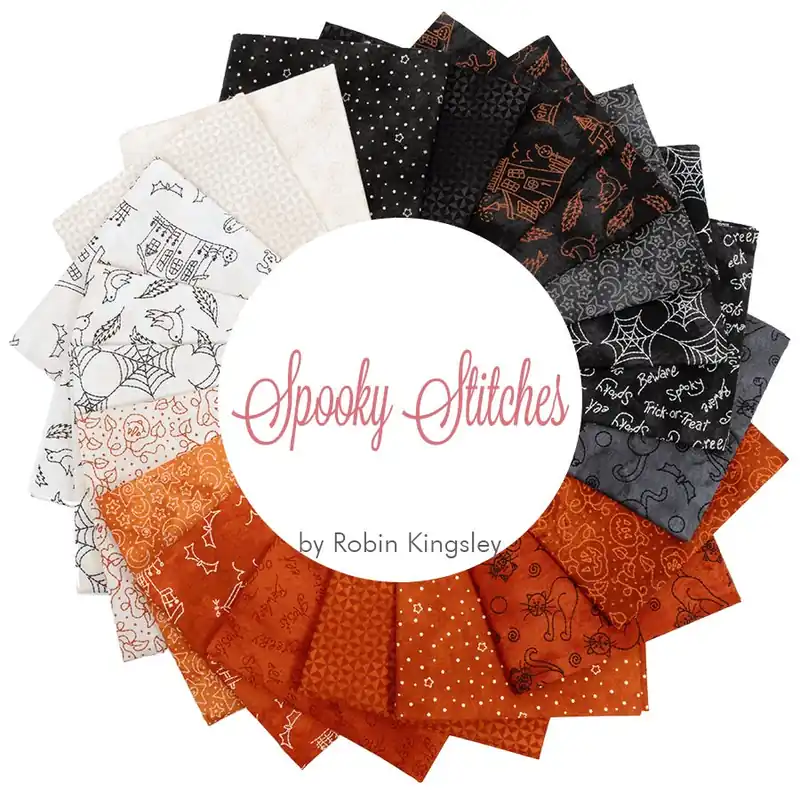 Instant Buy Spooky Stitches Fat Quarter Bundle | Robin Kingsley for Maywood Studio