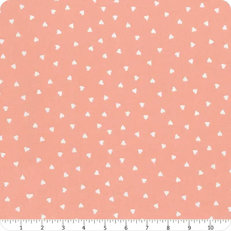 Warranty Included Take Heart Pink Small Hearts Yardage | SKU# C15387-PINK