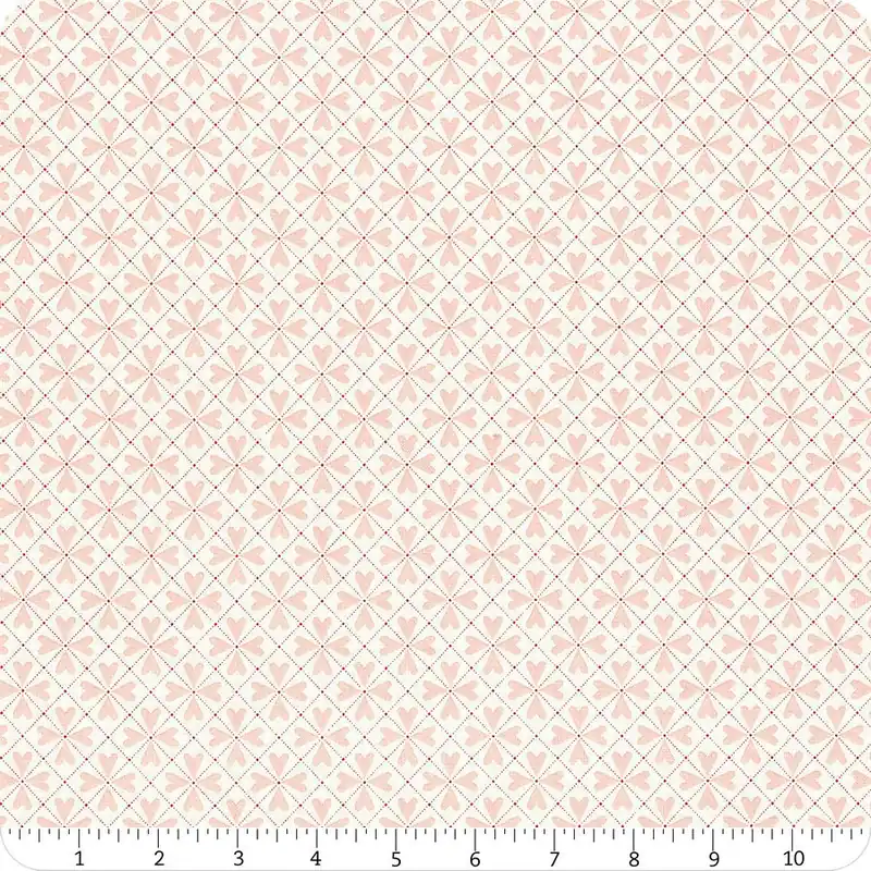 You & Me Cream Hearts Grid Yardage | SKU# C15405-CREAM High Quality
