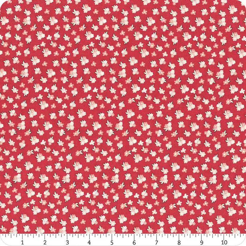 You & Me Red Tossed Floral Yardage | SKU# C15404-RED Direct From Factory