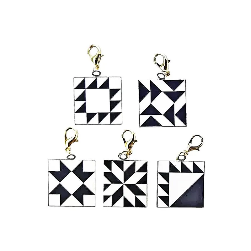 Viral Set of Five Pouch Club Enamel Zipper Pulls | Chrissy Lux of Sew Lux Fabric for Moda Fabrics #CL186