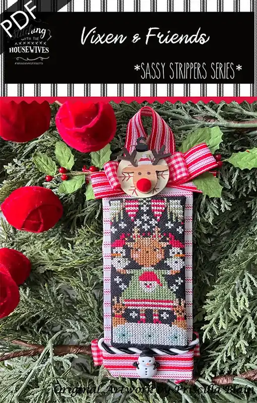 Vixen & Friends Downloadable PDF Cross Stitch Pattern | Stitching with the Housewives Sassy Strippers Series Hot Deal