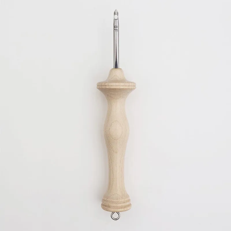 Instant Buy Size 8 Oxford Punch Needle Fine Point Natural Wood | The Oxford Company #OX-10011