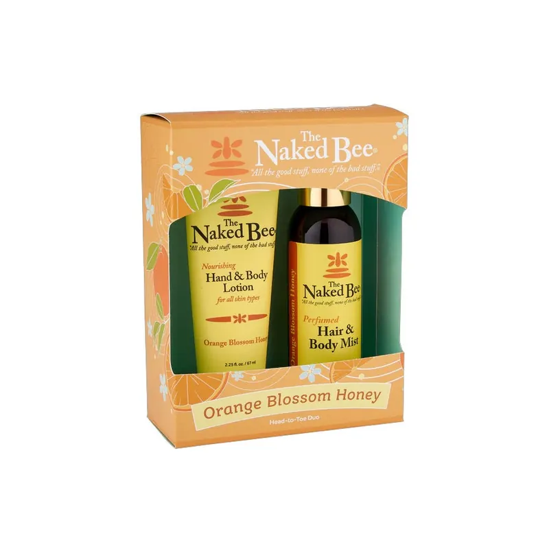 Orange Blossom Honey Head-to-Toe Duo Gift Set | The Naked Bee #NBGS-HBMO Warranty Included