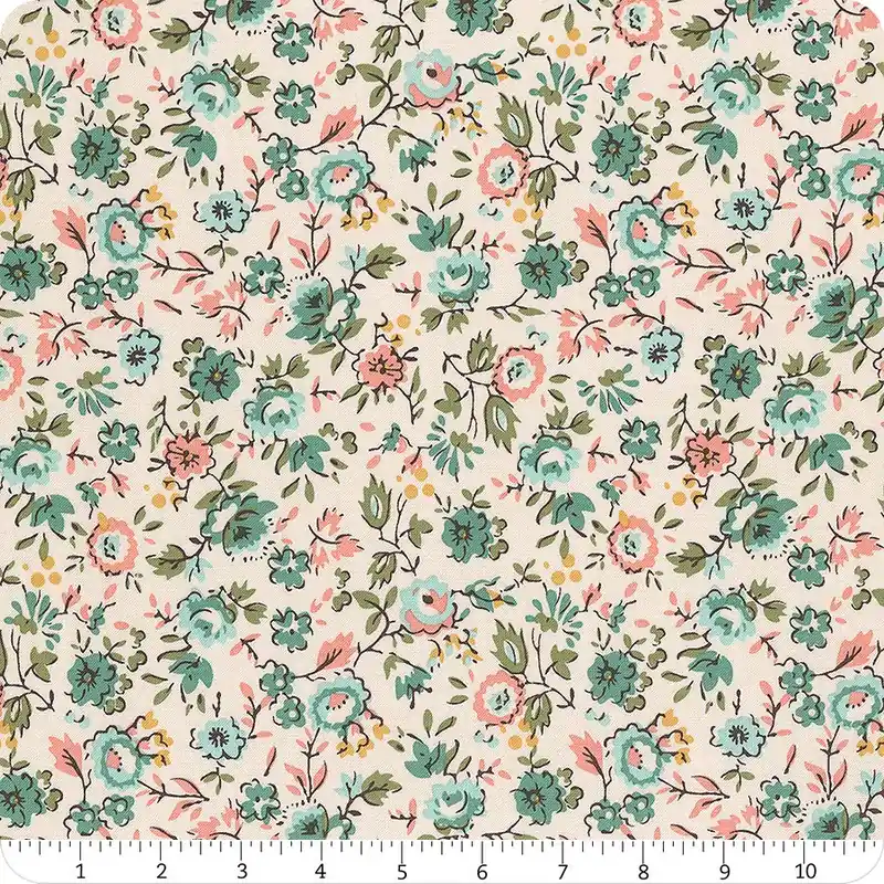 Warranty Included Piece & Plenty Sea Glass Floral Yardage | SKU# C15871-SEAGLASS