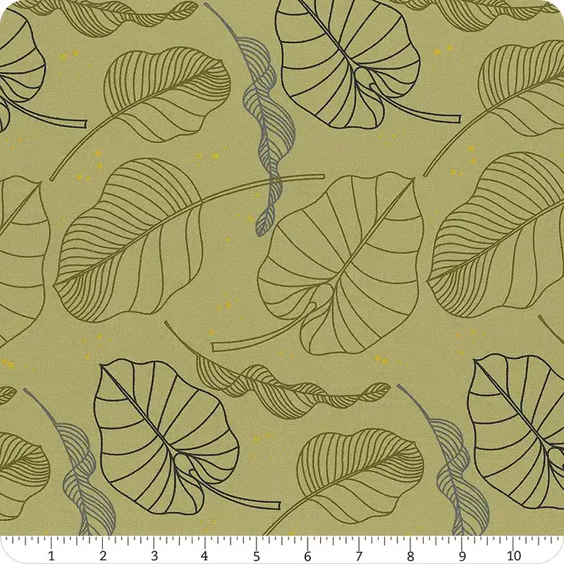 Olive You Sage Leaves Yardage | SKU# 1880-18 Same Day Shipping