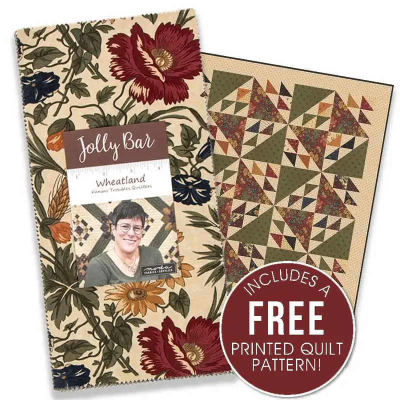 Wheatland Jolly Bar | Kansas Troubles Quilters for Moda Fabrics Top Pick
