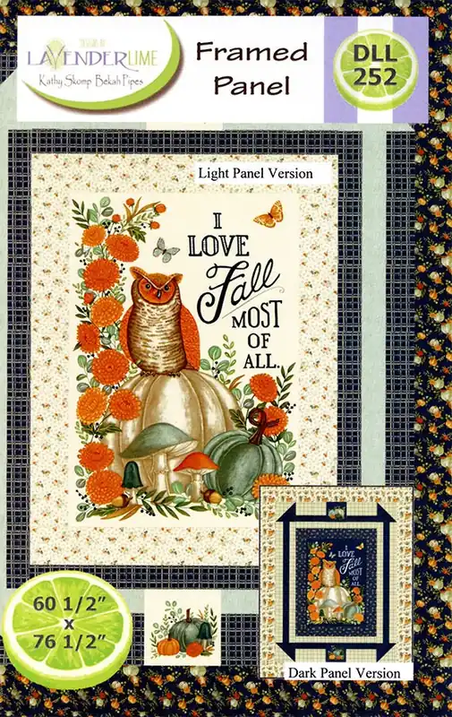 While Supplies Last Framed Panel Quilt Pattern | Designs by Lavender Lime #DLL-252