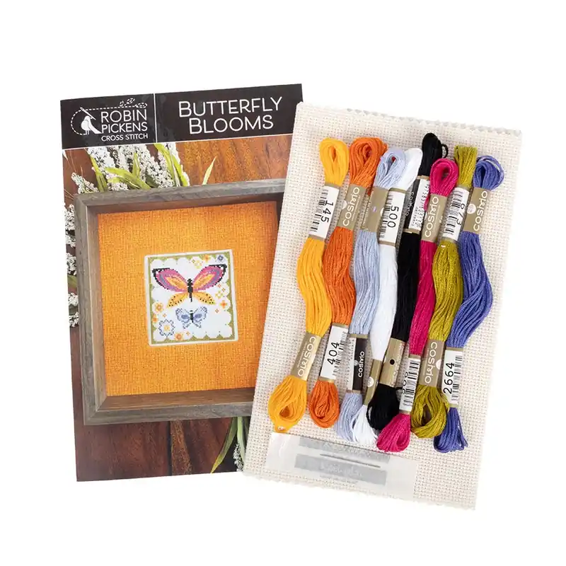 Order Now Butterfly Blooms Cross Stitch Kit | Robin Pickens