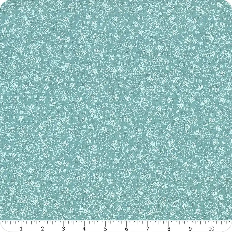Free Shipping Quilting Bees Blue Floral Sketches Yardage | SKU# 37230210-03
