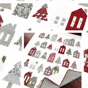 Winter Village Quilt Pattern | The Pattern Basket #TPB2418 Free Returns