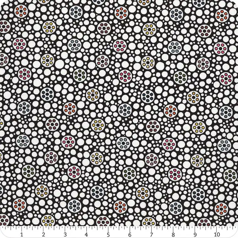 Magic Makers White Bobbin Along Digitally Printed Yardage | SKU# PWCD123-XWHITE Best Seller