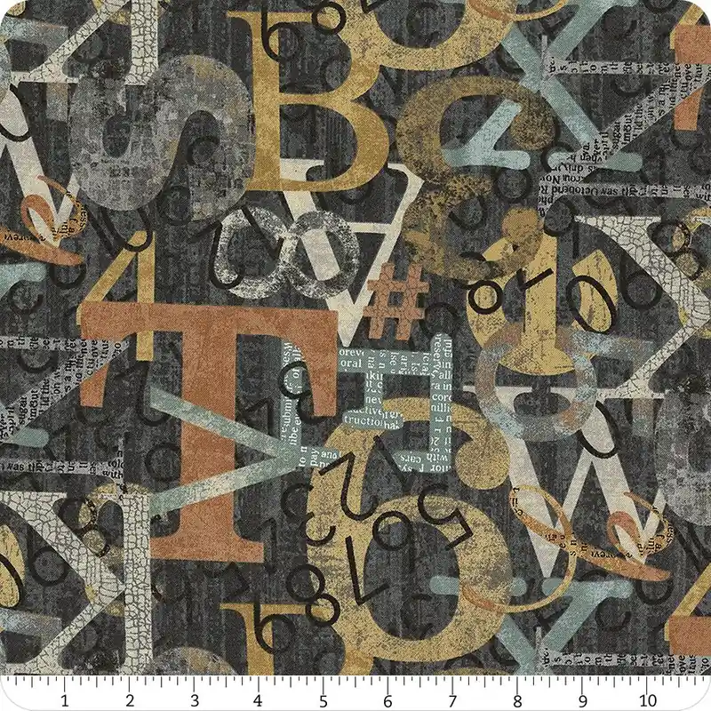 My Type Charcoal Large Type Yardage | SKU# 27713-98 Budget