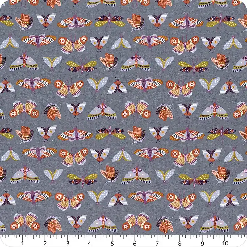 Under the Canopy Slate Moonlit Moths Yardage | SKU# 54293-5 In Demand
