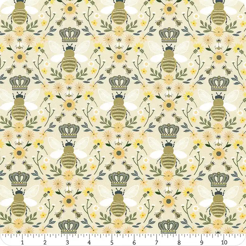 Buy Direct The Bees Knees Sand Queen Bee Yardage | SKU# D3057-SAND