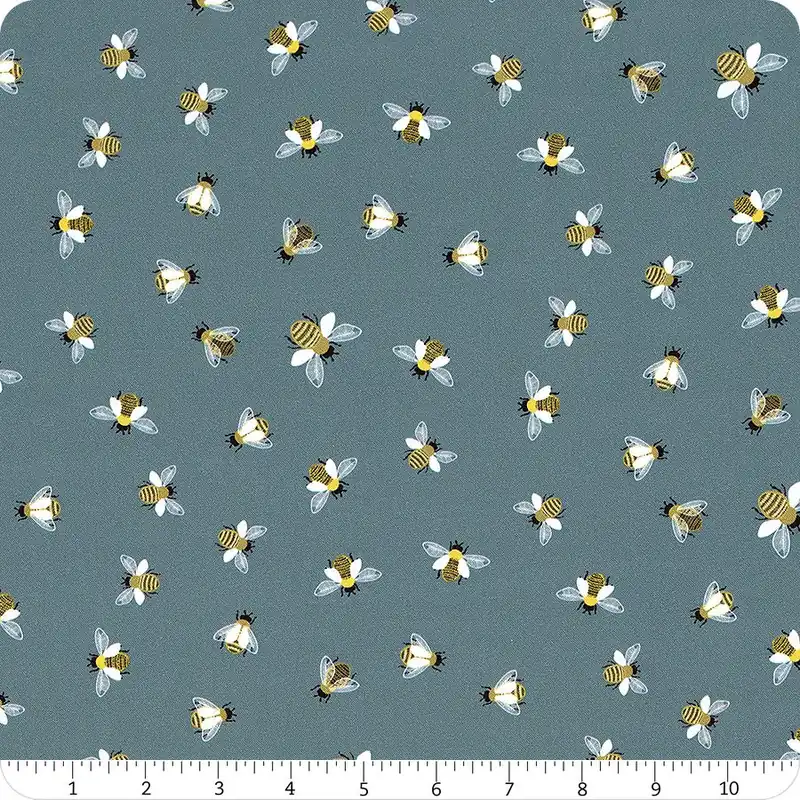 Fast Shipping The Bees Knees Ocean Buzzed Yardage | SKU# D3054-OCEAN