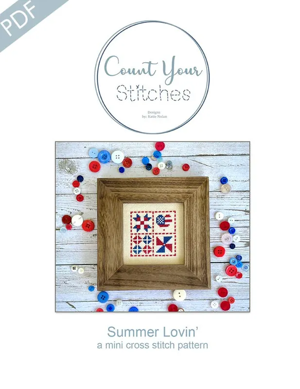 Wholesale Summer Lovin’ Mini Downloadable PDF Cross Stitch Pattern | Count Your Stitches Designs