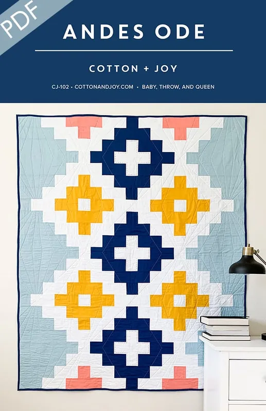 Andes Ode Downloadable PDF Quilt Pattern | Cotton and Joy Hot Deal