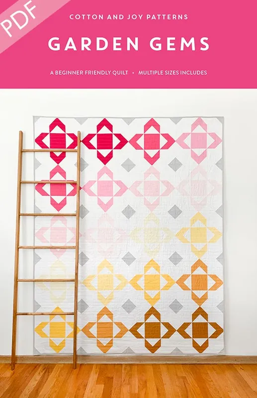 Top Pick Garden Gems Downloadable PDF Quilt Pattern | Cotton and Joy