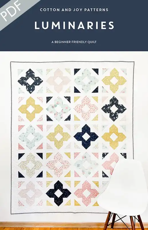 Fast Shipping Luminaries Downloadable PDF Quilt Pattern | Cotton and Joy