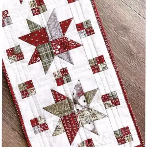 Woven Stars Table Runner Pattern | Branch & Blume #BNB-2330 Same Day Shipping