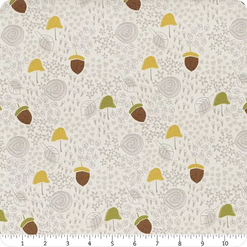 Free Shipping Into the Woodlands Gray Forest Floor Yardage | SKU# 36286-957
