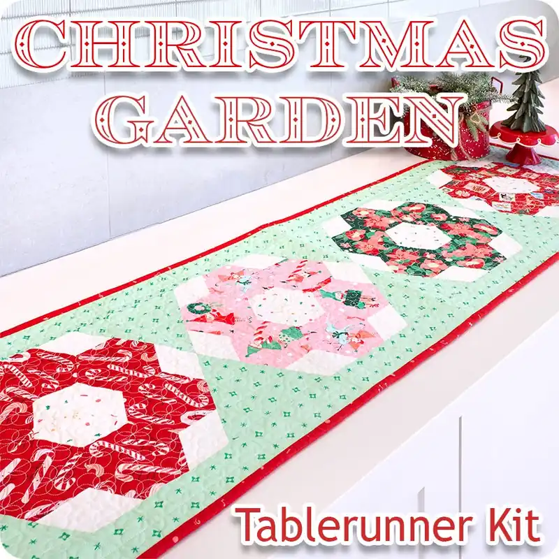 Christmas Garden Tablerunner Kit | Featuring Tiny Christmas by Lizzy House Trending
