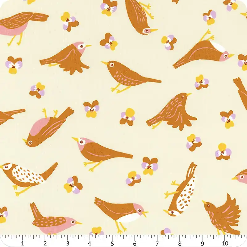 Exclusive Offer Bird is the Word Natural Migration Yardage | SKU# RS3076-11