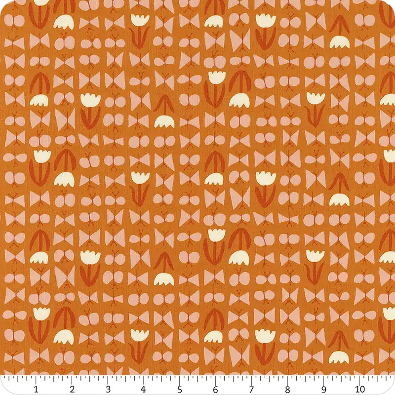 Trending Bird is the Word Turmeric Butterflies Yardage | SKU# RS3081-14