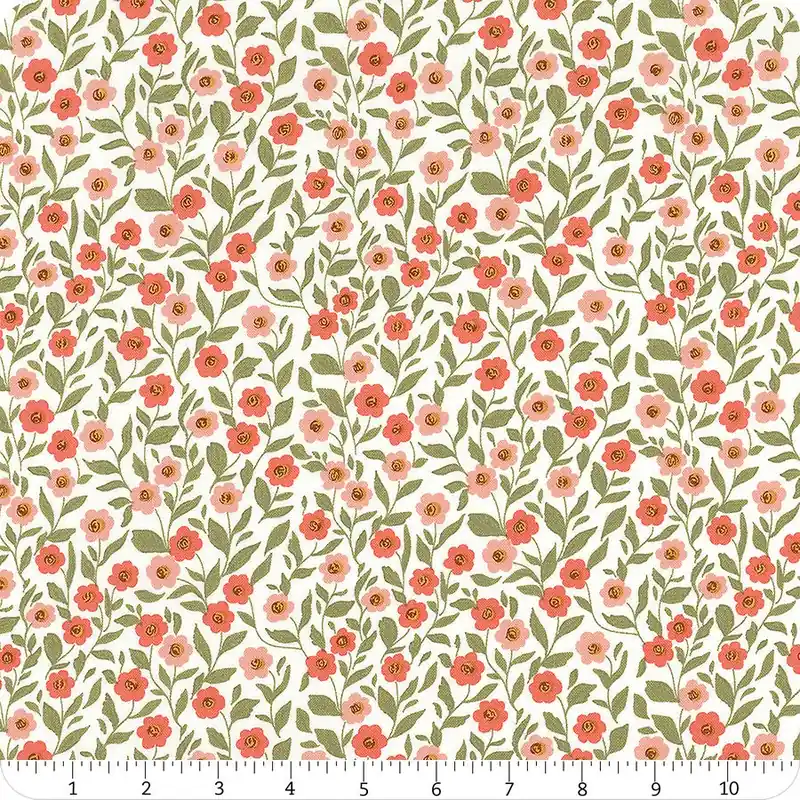Free Delivery Love Blooms Lace Cupid Floral Yardage | SKU# 5221-11