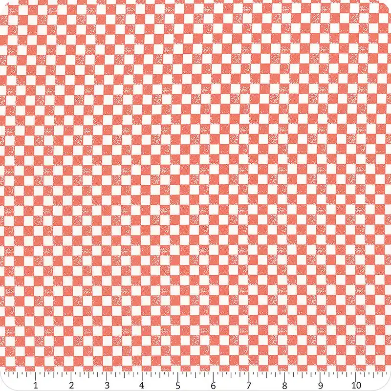 Free Delivery Love Blooms Lipstick Checkers Yardage | SKU# 5224-13