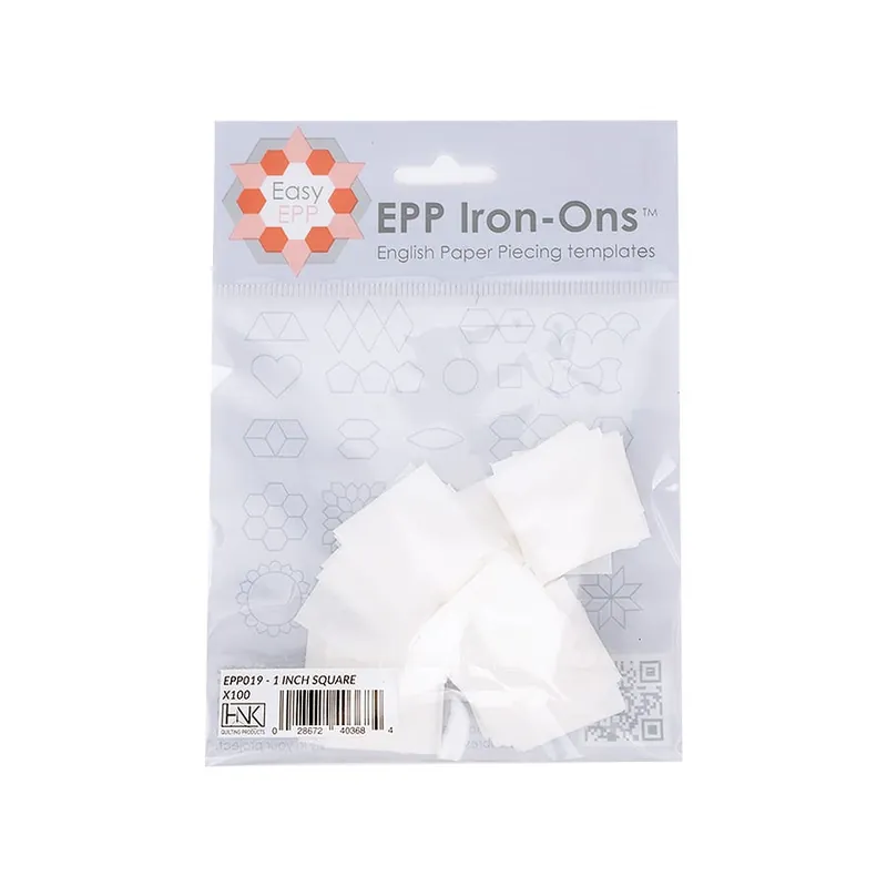 1" EPP Iron On Squares 100 Pack | Hugs 'N Kisses #EPP019 Next Day Delivery