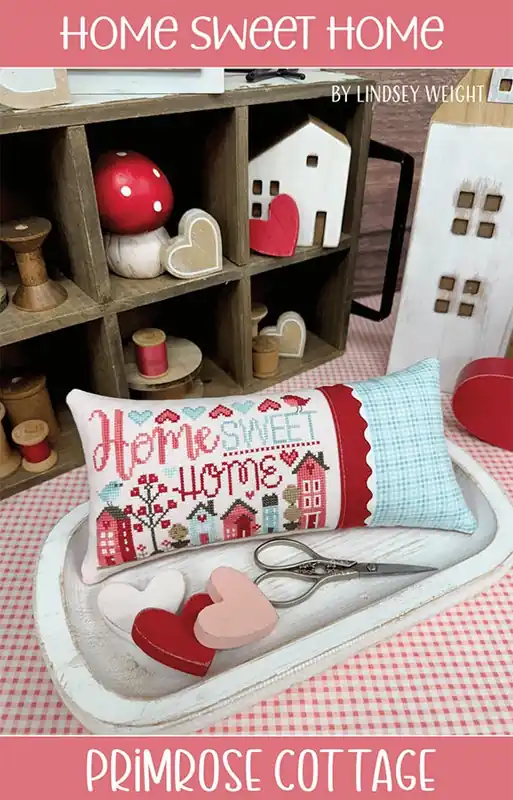Final Sale Home Sweet Home Cross Stitch Pattern | Primrose Cottage Stitches