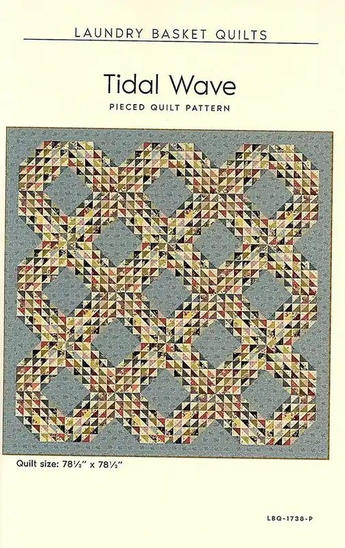 Modern Tidal Wave Quilt Pattern | Laundry Basket Quilts #LBQ-1738-P