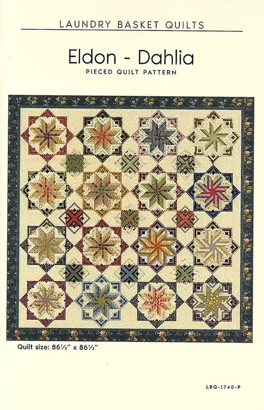 Bulk Order Eldon - Dahlia Quilt Pattern | Laundry Basket Quilts #LBQ-1740-P