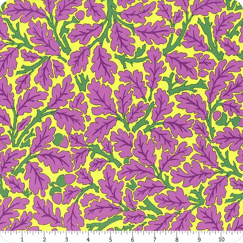 Certified Kaffe Fassett x Morris & Co. Violet Oak Yardage | SKU# PWKW003-VIOLET