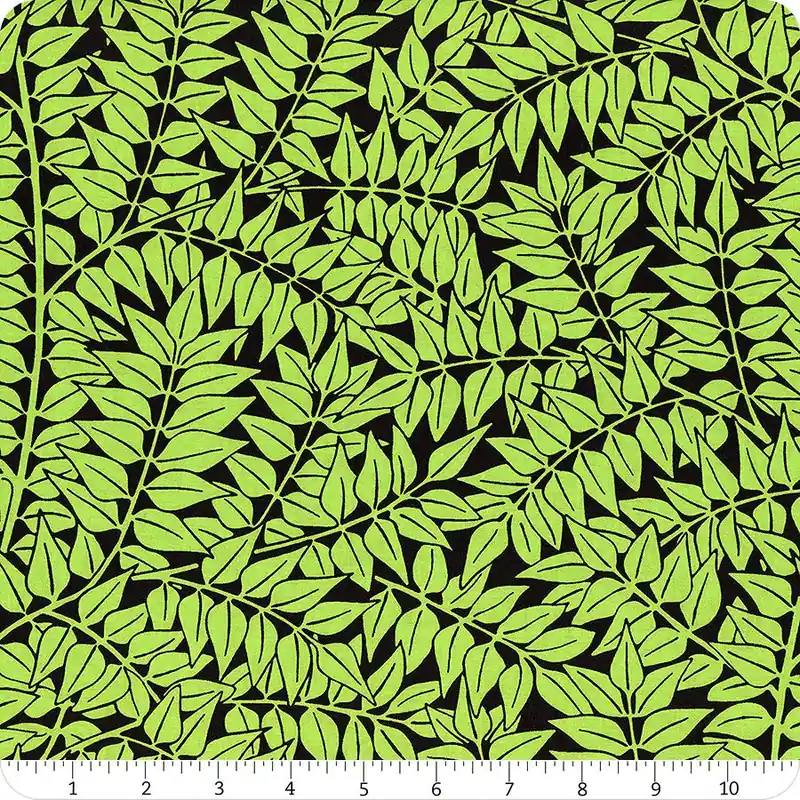 Kaffe Fassett x Morris & Co. Black Branches Yardage | SKU# PWKW009-BLACK Buy Online