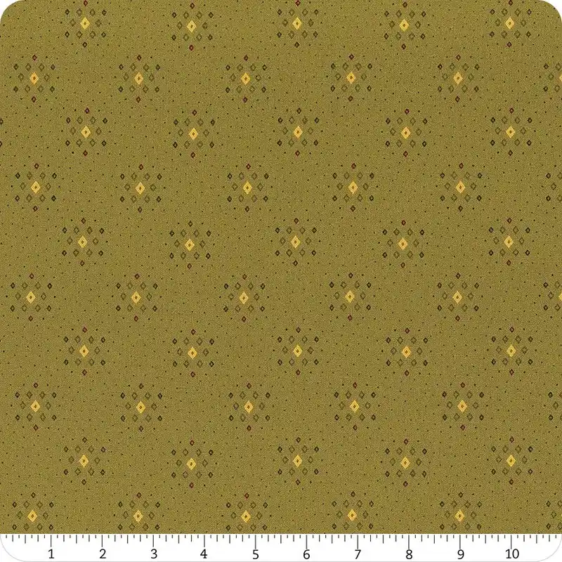 Scrap Basket Favorites Green Geo Clusters Yardage | SKU# 1514-66 Seasonal Sale
