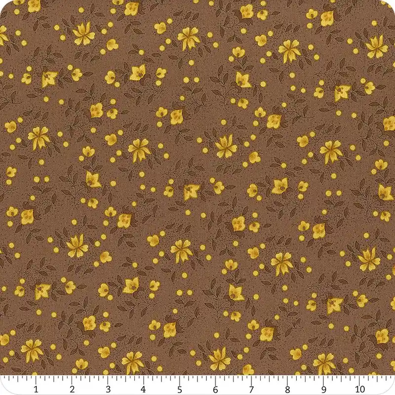 Scrap Basket Favorites Taupe Gray Blossom Sprays Yardage | SKU# 1511-93 Special Offer