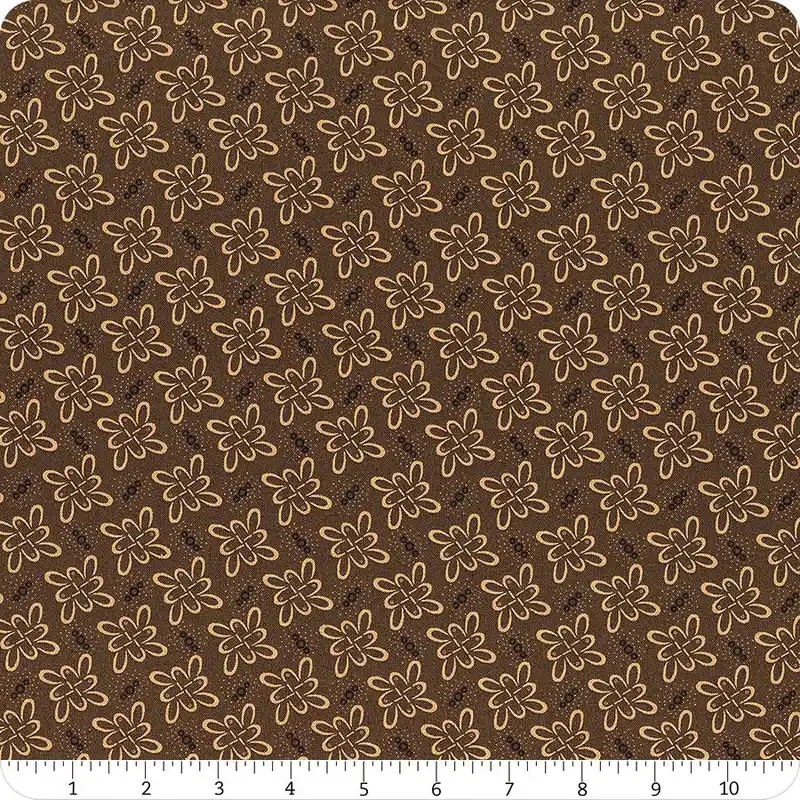 Deal Scrap Basket Favorites Brown Windswept Petals Yardage | SKU# 1526-33