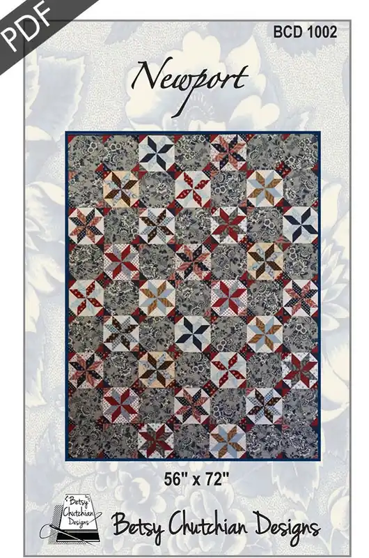 Bargain Newport Downloadable PDF Quilt Pattern | Betsy Chutchian Designs