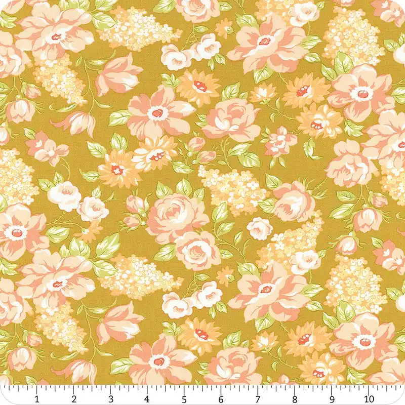 While Supplies Last Portofino Pineapple Tuscan Blooms Yardage | SKU# 35390-17