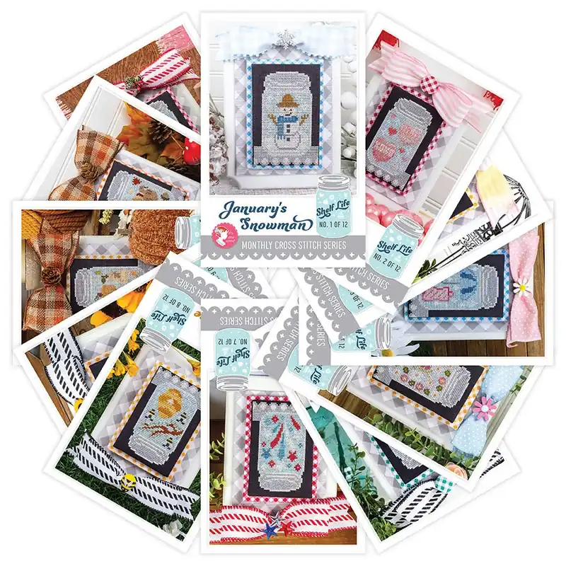Latest Shelf Life Cross Stitch Pattern Set | It's Sew Emma