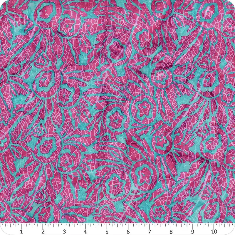 Bedazzled! Expressions Batiks Punch Roses Yardage | SKU# BT23142-198 Latest