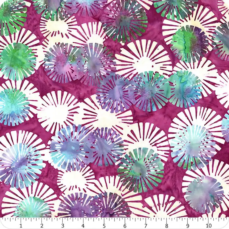 Direct From Factory Bedazzled! Expressions Batiks Dancing Queen Poofs Yardage | SKU# BT23141-206