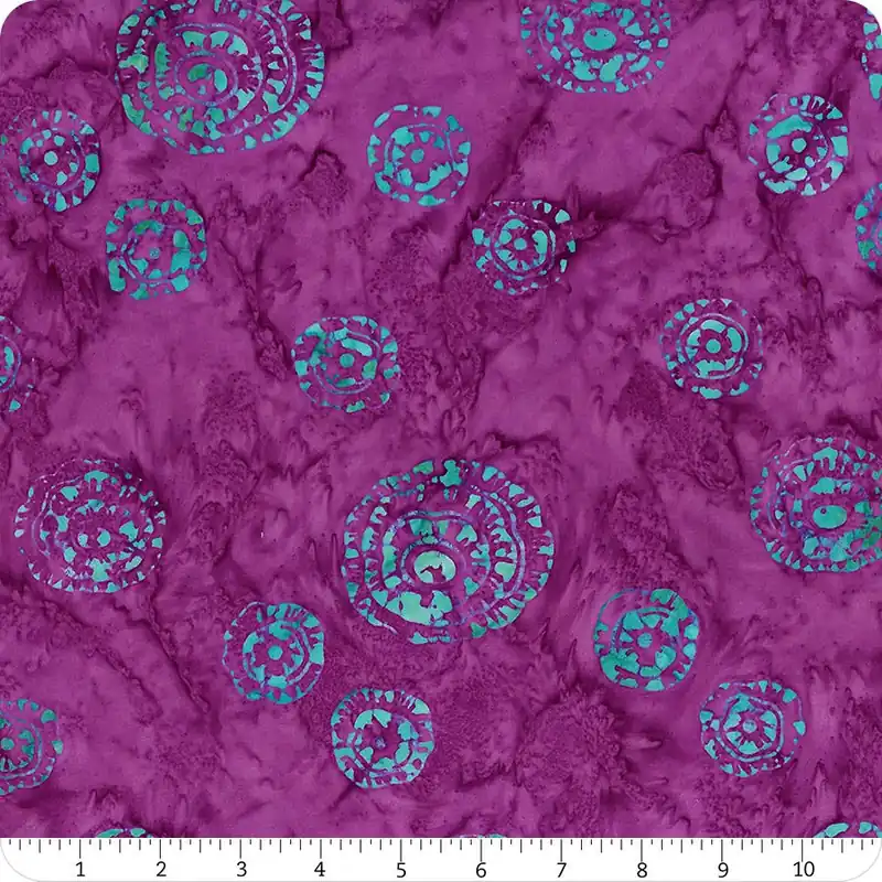 Direct From Manufacturer Bedazzled! Expressions Batiks Purple Haze String Flower Yardage | SKU# BT23143-176