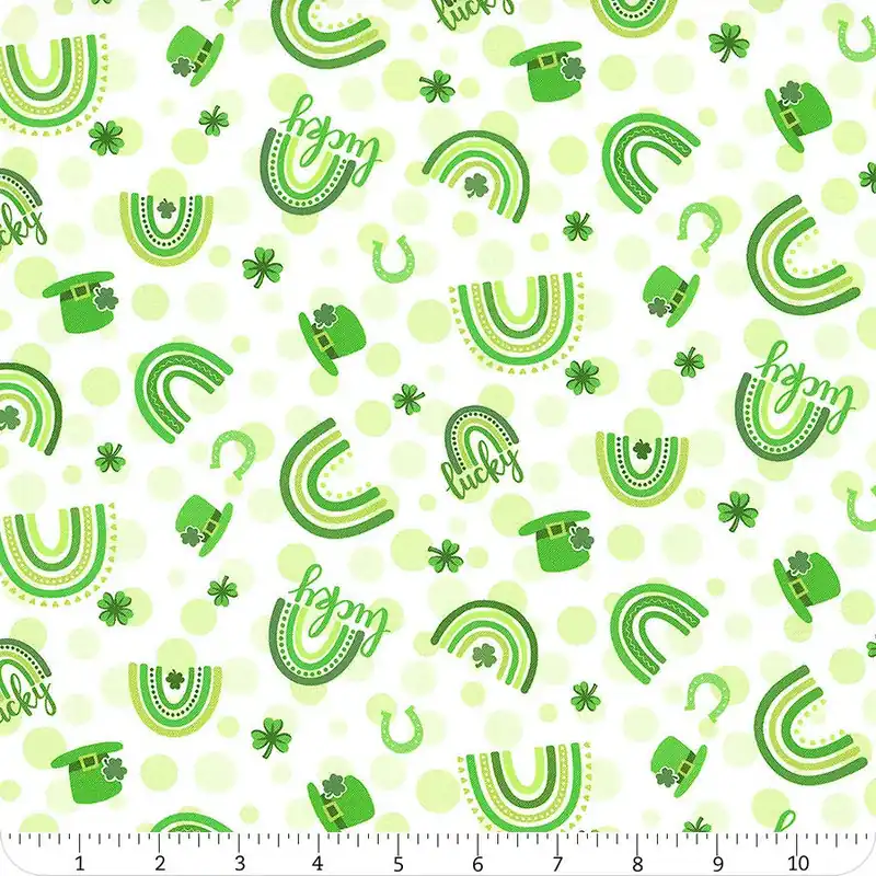 Lucky Green Irish Blessings Yardage | SKU# 10521-10 Buy Online